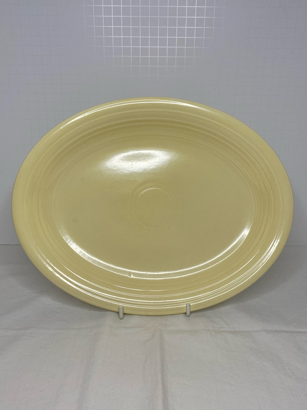 Vintage Fiesta 12” Oval Platter - Ivory